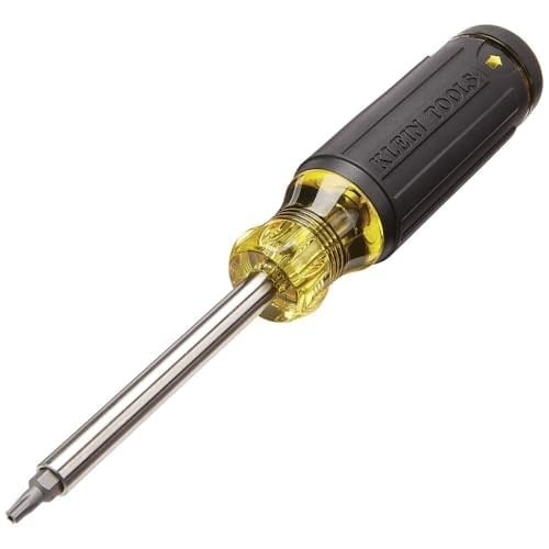 Klein Tools 32307 çok uçlu manipülasyon emniyetli tornavida, 27si 1 arada torx, altıgen, tork ve İngiliz anahtarı uçları, 1/4 inç lokma anahtar tornavidası ile