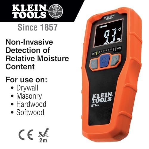 Klein Tools ET140 Malzeme Nem Ölçme Aleti Ölçüm Alanı Yapı Nemlendirme (Alan)%0 ila%100 vol Mes