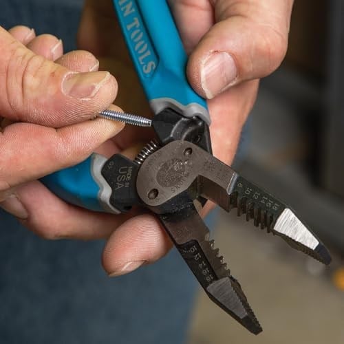Klein Tools K12035 Klein-Kurve Kesiciler, Ağır Hizmet Tipi Tel Sıyırma Aleti, 8-18 Sağlam, 10-20 AWG Telli