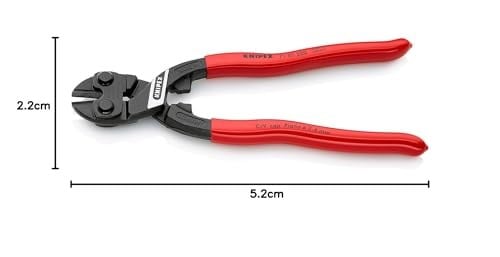 Knipex CoBolt® kompakt cıvata kesici siyah attramentize, plastik kaplamalı 200 mm 71 01 200 - Bedenler: 200 mm, 250 mm
