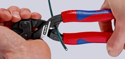 Knipex CoBolt® kompakt cıvata kesiciler siyah attramentize, ince çok bileşenli çeneler 200 mm 71 02 200