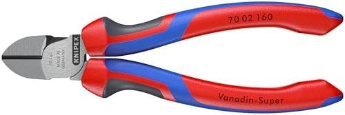 Knipex diyagonal kesiciler siyah atramentize edilmiş, çok bileşenli saplarla 160 mm 70 02 160