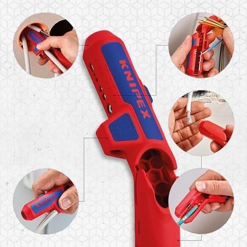 Knipex ErgoStrip® sağ elini kullananlar için üniversal soyma aleti 135 mm 16 95 01 SB