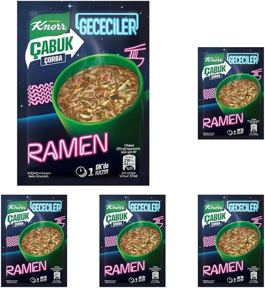 Knorr Çabuk Çorba Gececiler Ramen 17g 5li paket