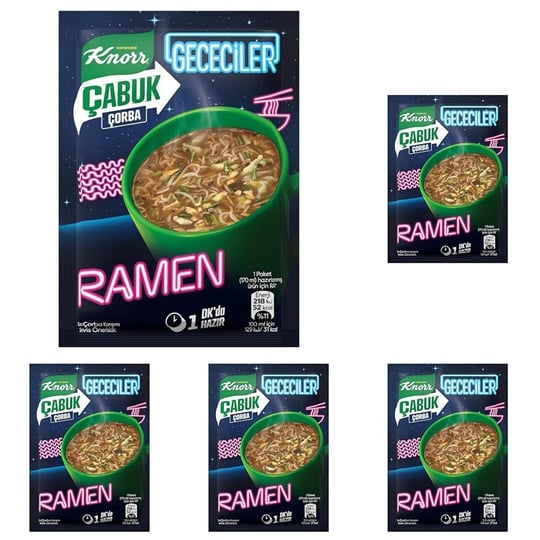 Knorr Çabuk Çorba Gececiler Ramen 17g 5li paket
