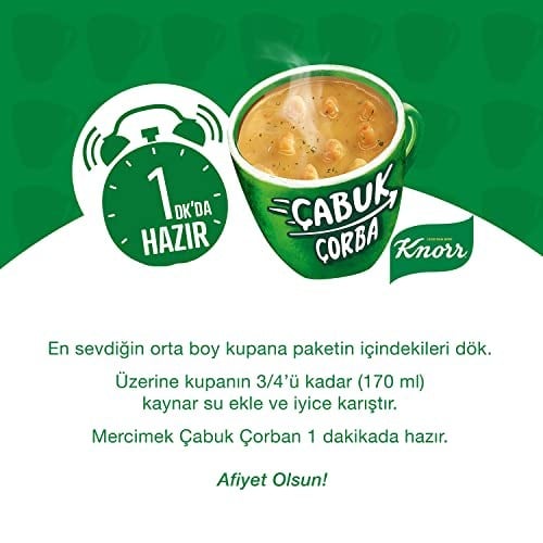 Knorr Çabuk Çorba Mercimek 22 g