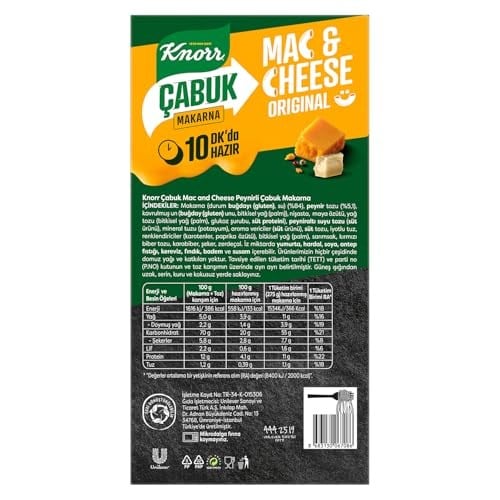 Knorr Çabuk Mac and Cheese 212 g