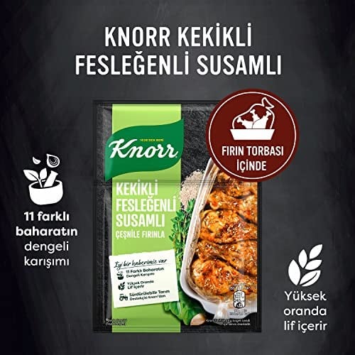 Knorr Çeşni Kekikli Susamlı Fesleğenli Çeşnile Fırınla 29 g