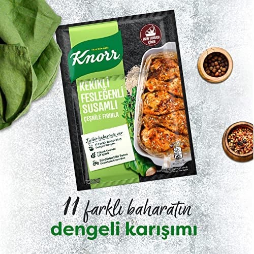 Knorr Çeşni Kekikli Susamlı Fesleğenli Çeşnile Fırınla 29 g