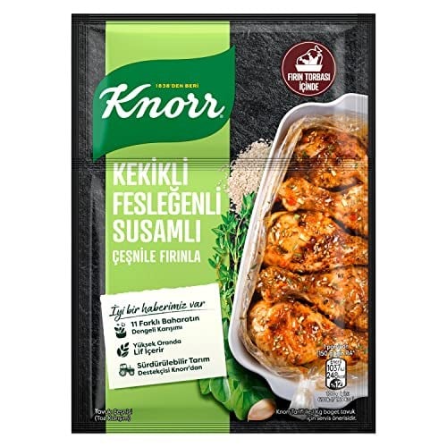 Knorr Çeşni Kekikli Susamlı Fesleğenli Çeşnile Fırınla 29 g