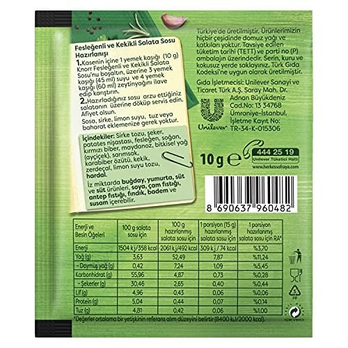 Knorr Fesleğenli ve Kekikli Salata Sosu 5li Paket - Seçenekler: Fesleğenli ve Kekikli Salata Sosu...
