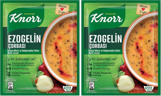 Knorr Hazır Çorba Ezogelin 4 Kişilik, 74 g 2li paket