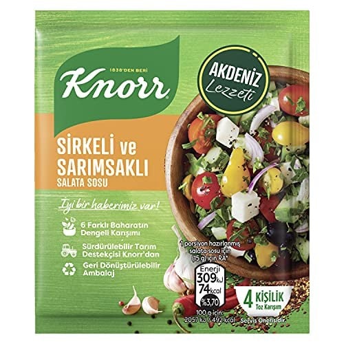 Knorr Sirkeli ve Sarımsaklı Salata Sosu (5 x 1 adet)