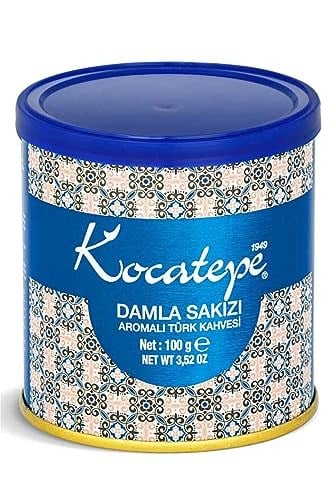 Kocatepe Damla Sakızlı Türk Kahvesi Teneke 100 gr 3lü Paket