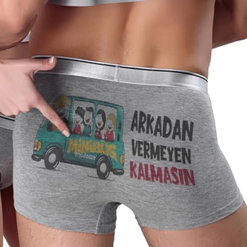 Komik Boxer Minübüs Sözleri Arkadan Vermeyen Kalmasın Komik Erkek Baksır Sevgiliye Eşe Hediye İç Giyim Komik Baksır