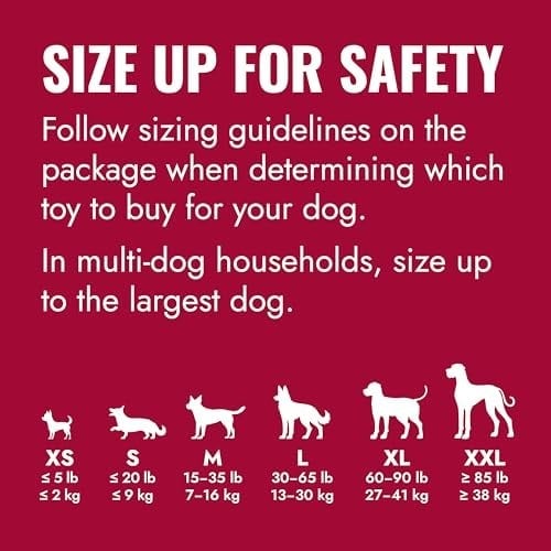 KONG - Klasik Köpek Oyuncağı - Dayanıklı Doğal Kauçuk - Çiğnemek, Kovalamak ve Getirmek İçin Eğlenceli - Ekstra Büyük Köpekler için