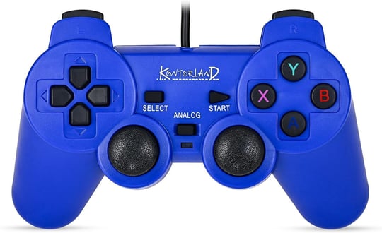 Kontorland Kablolu PC Gamepad – D-Input & X-Input Destekli Çift Titreşimli USB Oyun Kolu