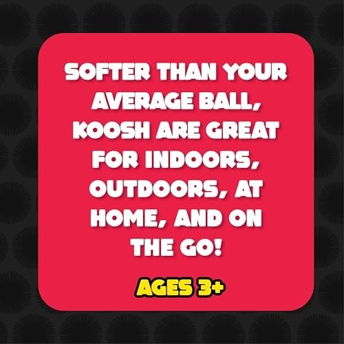 Koosh 7,62 cm Top - Çeşitli Renkler 3lü Paket - Yakalaması Kolay, Yerleştirmesi Zor - Fidget Oyuncak - 3 Yaş ve üzeri - Renkler Değişebilir