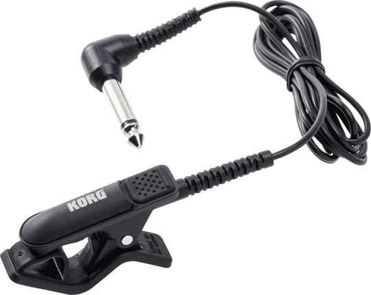 Korg - CM-300-BK Klip Tipi Tuner için Geliştirilmiş Tasarım Kontak Mikrofonu - Siyah