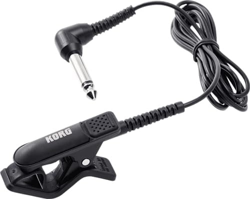 Korg - CM-300-BK Klip Tipi Tuner için Geliştirilmiş Tasarım Kontak Mikrofonu - Siyah