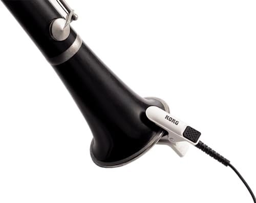 Korg - CM-300-BK Klip Tipi Tuner için Geliştirilmiş Tasarım Kontak Mikrofonu - Siyah