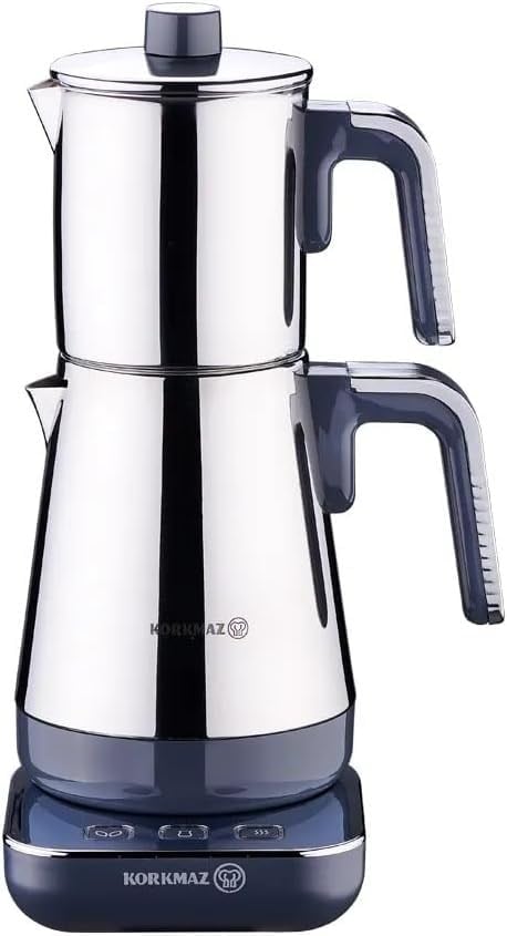 Korkmaz A850-03 Moderna Elekt. Çaydanlık Gri/Krom