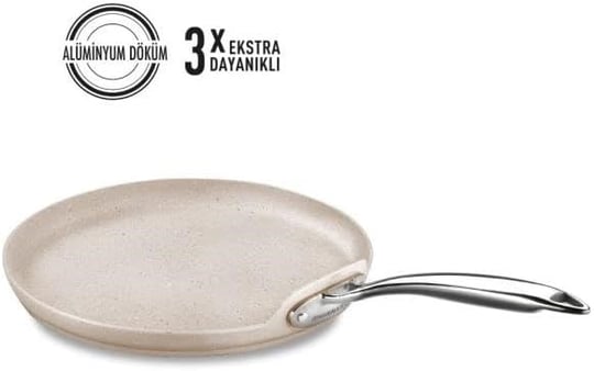 Korkmaz Granita 26 cm Krep Tava - Seçenekler: 24x6.5 cm, 26 cm, 28x5.5 cm, 26x5 cm, 30x6 cm