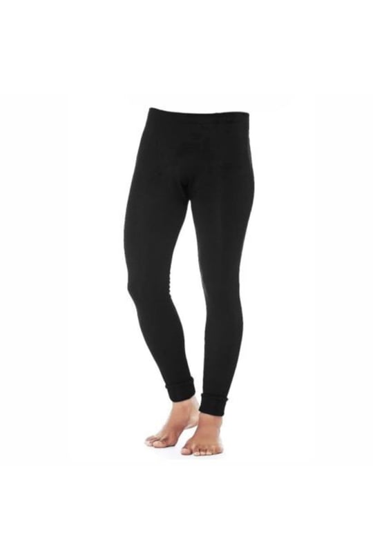 KOTA Erkek Siyah Termal Tayt, L/XL Beden,%65 Yün Viskon Kota2000