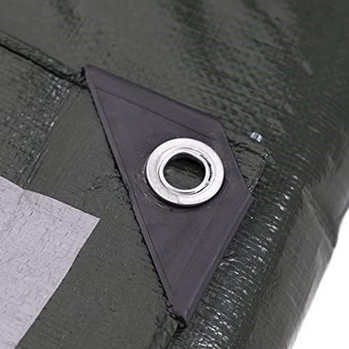 Kotap 12 x 16 Ft. Ağır Hizmet Koruması/Kapsayıcı Tarp, 8 mil, Tersinir, Çok Kullanılabilir, Su Geçirmez, Yeşil-Gümüş, 1li Paket (TGS- - Seçenekler: Size: 8 X 20, Size: 10 X 10, Size: 10 X 20...