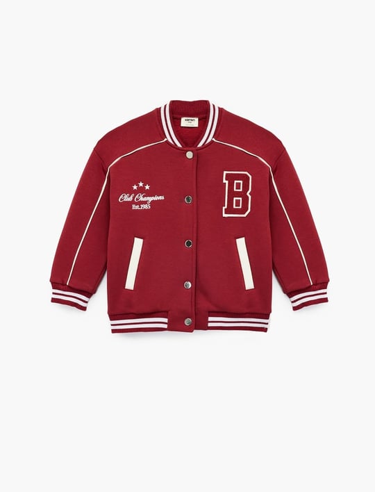 Koton Bomber Varsity Jacket - Seçenekler: 6 Yıl, 7 Yıl, 8 Yıl, 9 Yıl, 12 Yıl, 14 Yıl