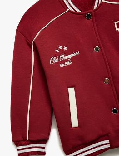 Koton Bomber Varsity Jacket - Seçenekler: 6 Yıl, 7 Yıl, 8 Yıl, 9 Yıl, 12 Yıl, 14 Yıl