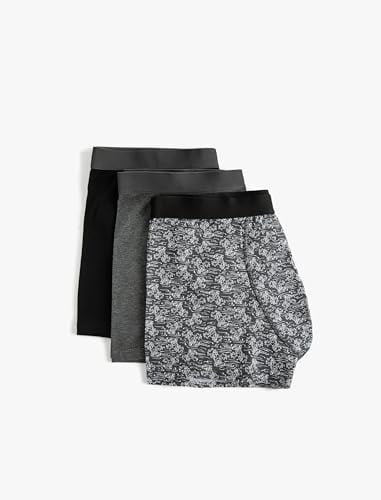 Koton Çiçek Baskılı 3lü Boxer Set 4SLM90025MK Boxer Erkek