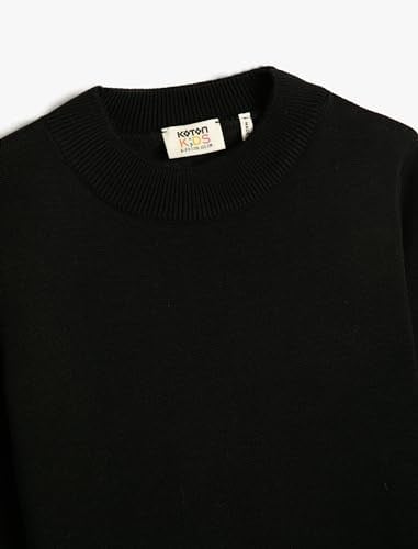 Koton Sweater Knit Basic Long Sleeve Half Stand Up Neck