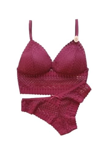 Koza Bordo Renk Bralet Takım Kırmızı 90B