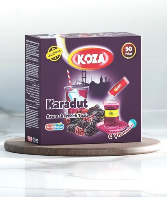 KOZA Tek İçimlik Karadut Aro. Içecek Tozu (50 Adet)