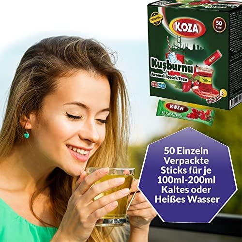 Koza Tek Içimlik Kuşburnu Aro. Içecek Tozu (50 Adet)