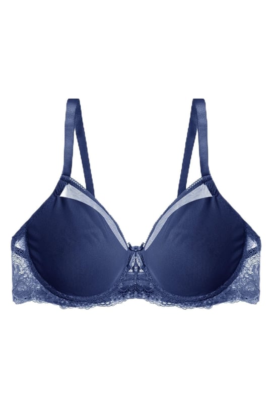 Koza Underwear Kadın Tül Detaylı Dolgusuz Toparlayıcı Minimizer Sütyen