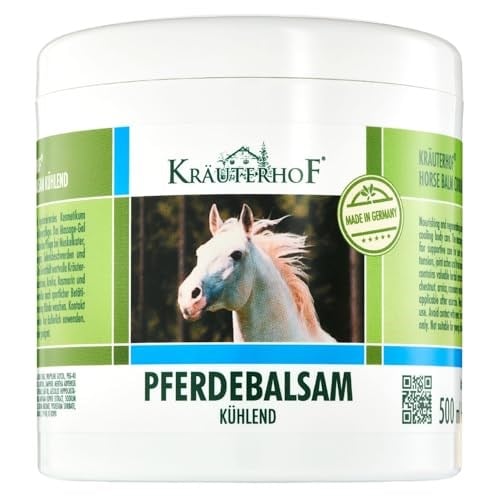 Kräuterhof At Balsamı At Kestanesi Arnica biberiye ve nane yağından elde edilen değerli bitki özlerini soğutur ve canlandırır, 500 ml alüminyum folyo ile mühürlenmiş küvet