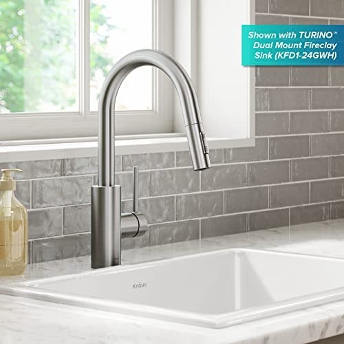 Kraus KPF-2620SFS Oletto Mutfak Bataryası, 40 cm, Noktasız Paslanmaz Çelik