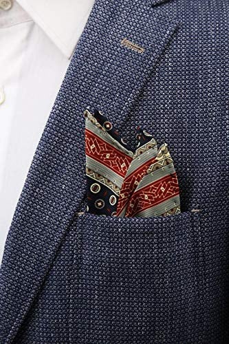 Kravatkolik Çok Renkli Motif Baskılı İpek Mendil SPS326