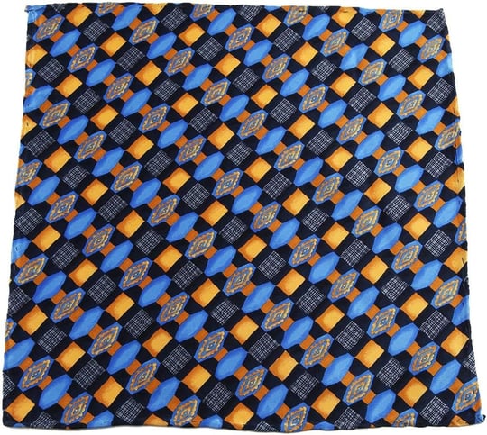 Kravatkolik Çok Renkli Motif Baskılı İpek Mendil SPS166