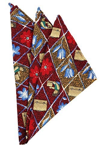 Kravatkolik Çok Renkli Motif Baskılı İpek Mendil SPS136