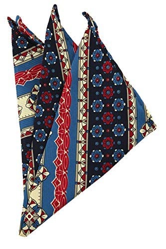 Kravatkolik Çok Renkli Motif Baskılı İpek Mendil SPS151