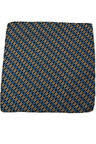 Kravatkolik Lacivert Motif Baskılı İpek Mendil SPS436