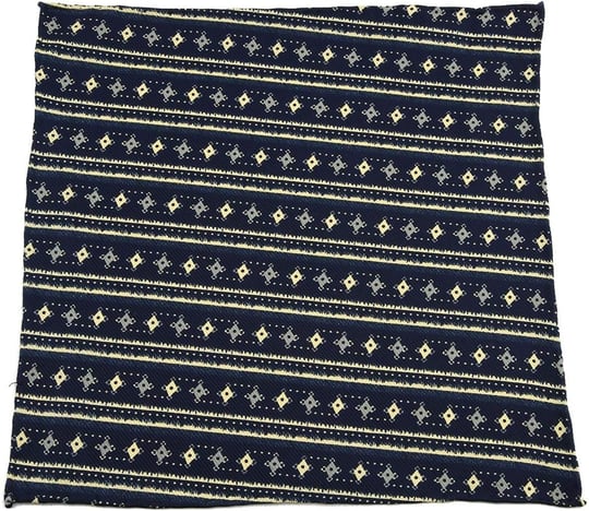 Kravatkolik Lacivert Motif Baskılı İpek Mendil SPS150