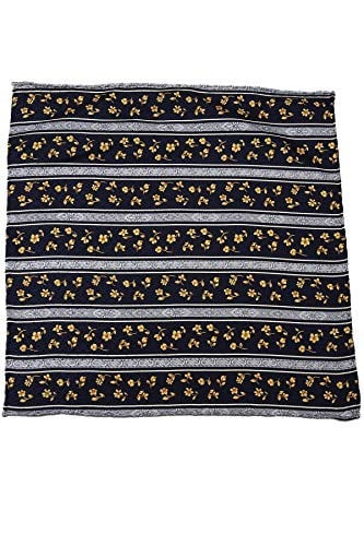 Kravatkolik Lacivert Motif Baskılı İpek Mendil SPS410