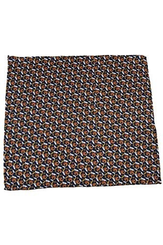 Kravatkolik Lacivert Motif Baskılı İpek Mendil SPS113
