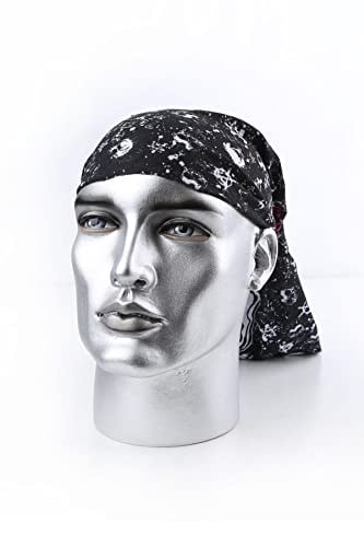 Kravatkolik Punk Skull Siyah Fuşya Bandana BND14