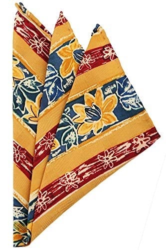 Kravatkolik Sarı Motif Baskılı İpek Mendil SPS205