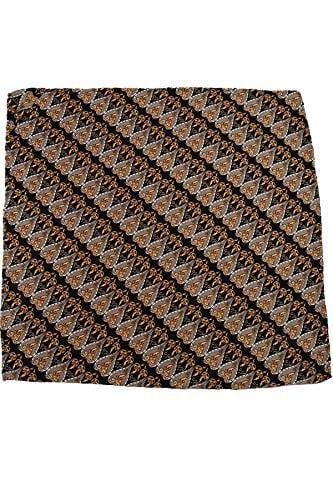 Kravatkolik Siyah Motif Baskılı İpek Mendil SPS383